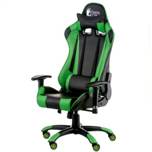 Геймерское кресло ExtremeRace black/green - 800940